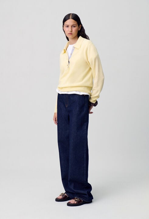 Jean denim brut droit