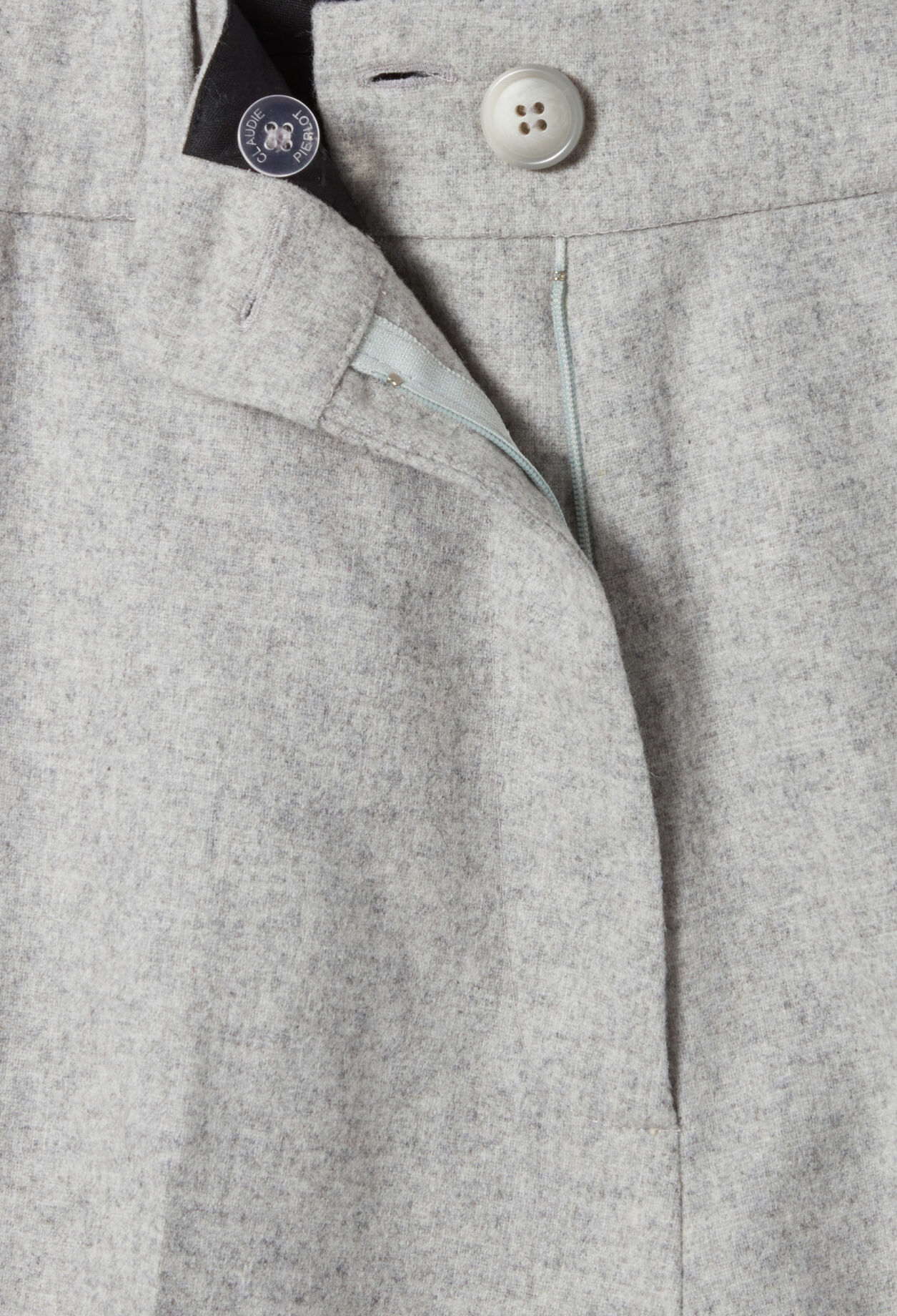 Bermuda droit gris clair