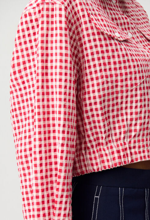 Chemise &agrave; carreaux vichy