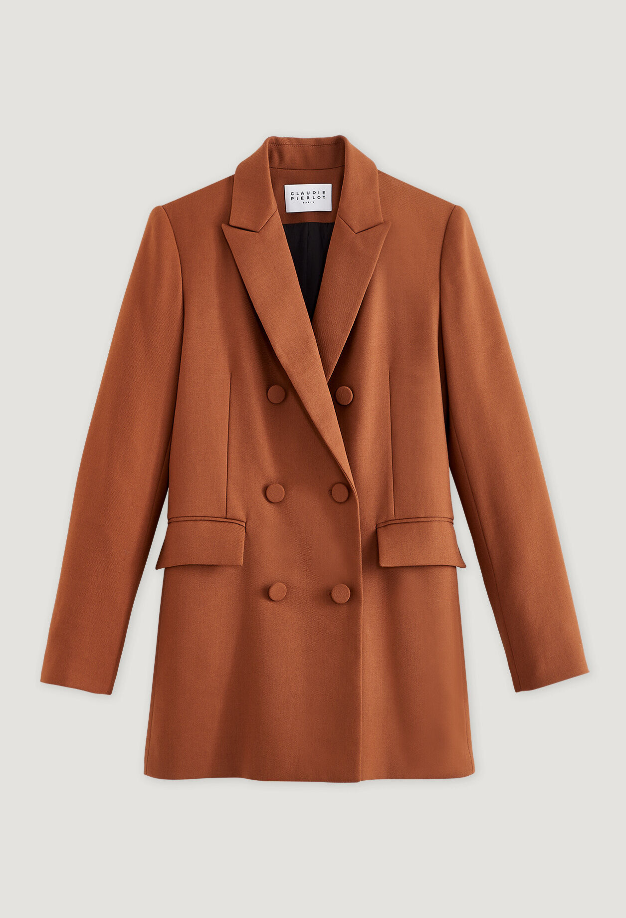 Veste longue caramel