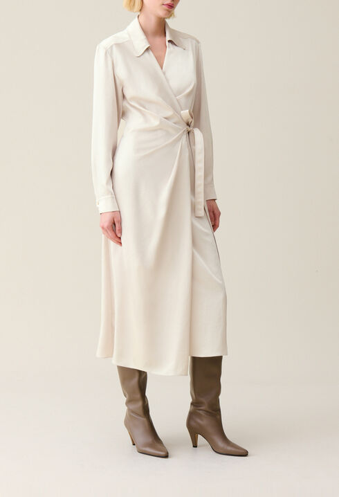 Robe midi portefeuille