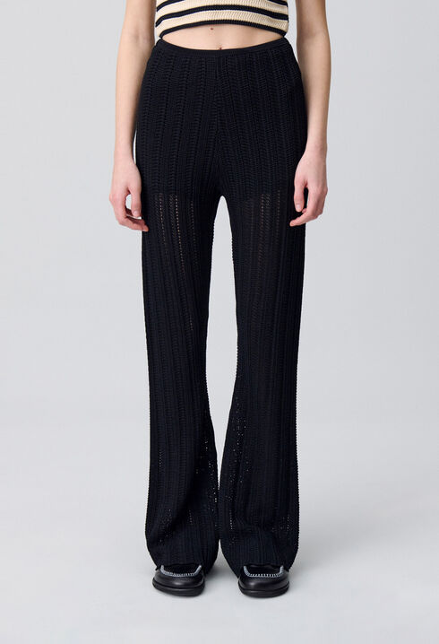 Pantalon fluide crochet