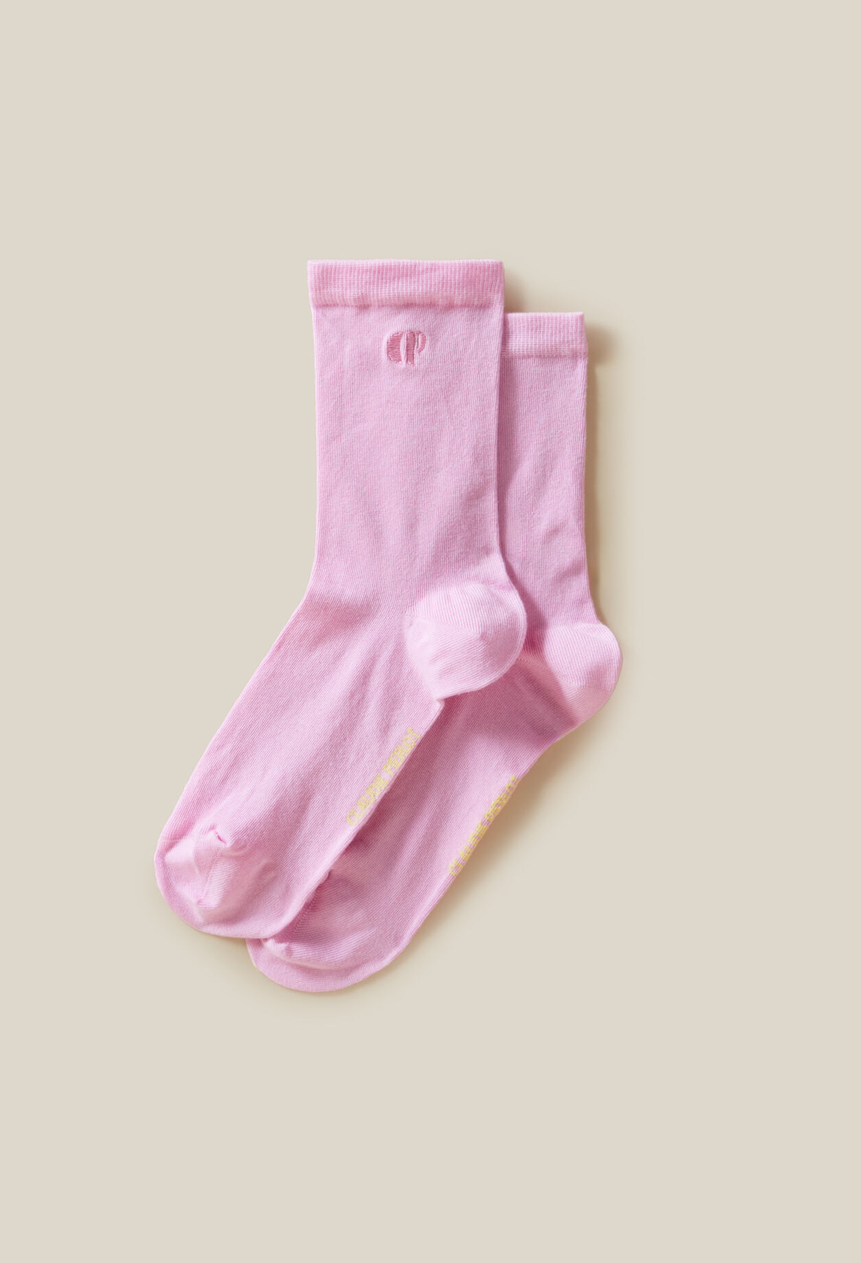 Chaussette broderie monogramme CP