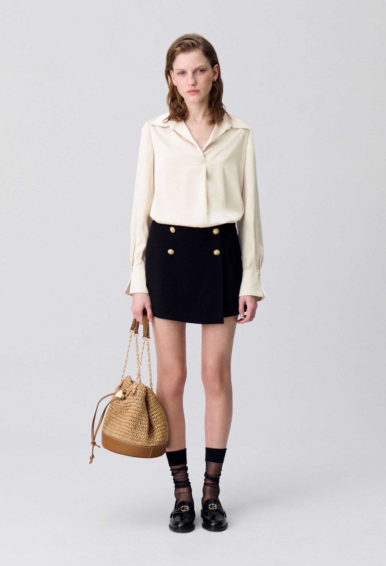 Blouse fluide plissée