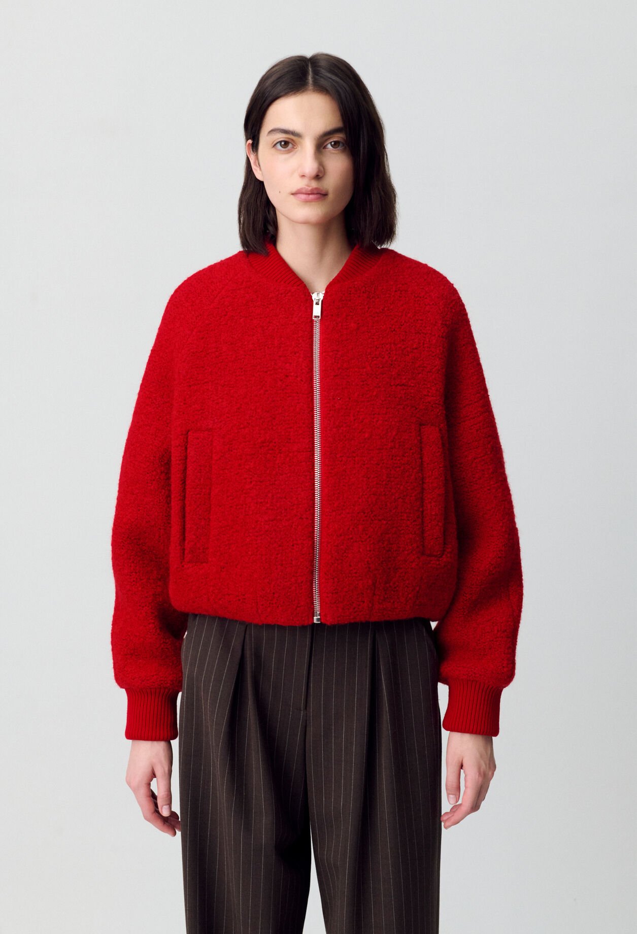 Blouson court teddy
