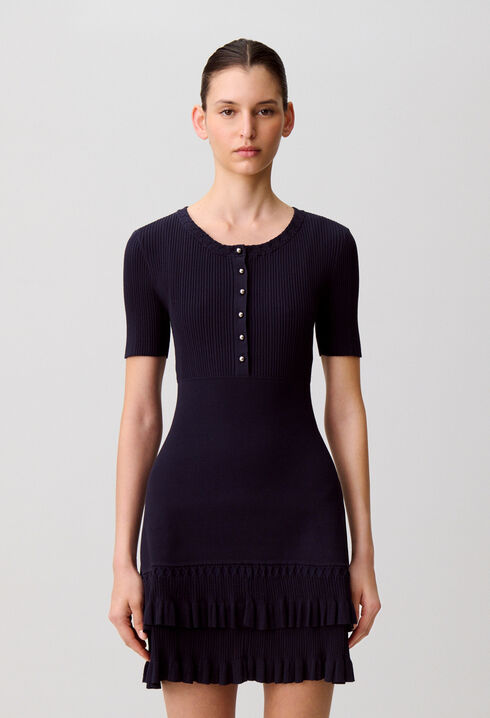 Robe maille ajust&eacute;e