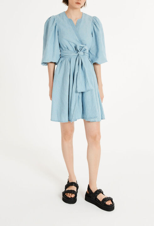 Robe bleu denim