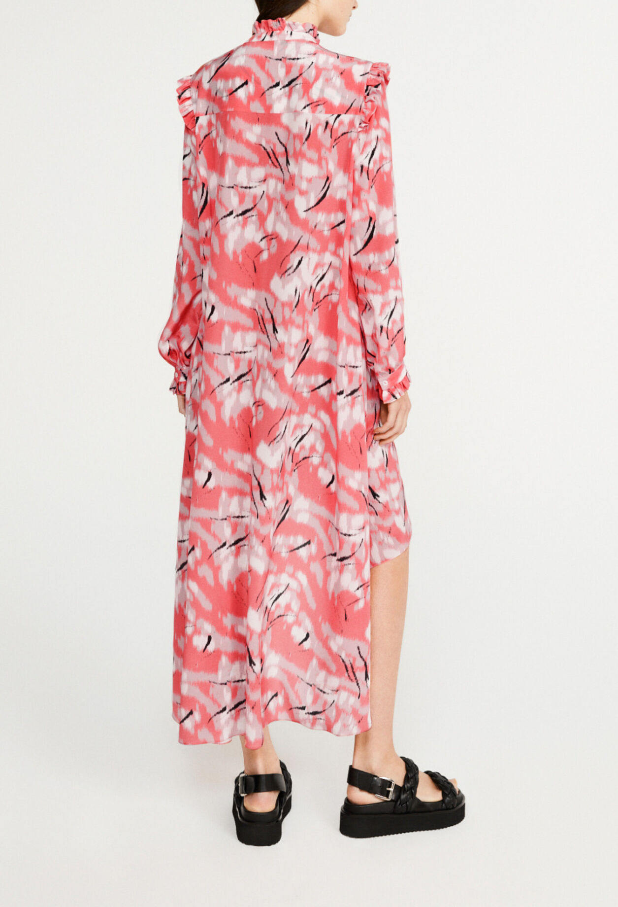 Robe longue en soie