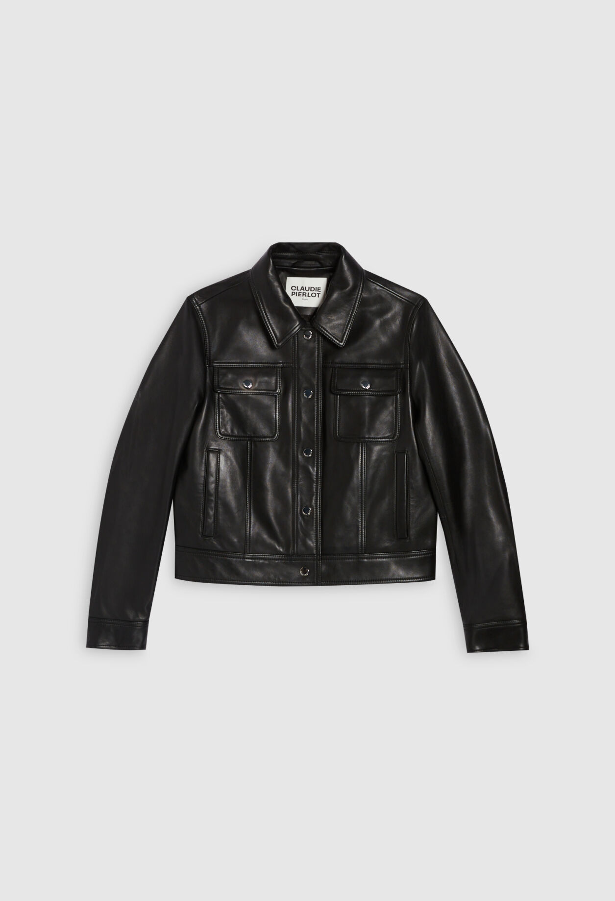 Blouson cuir noir