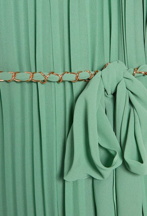 Combi-pantalon plissée à bretelles