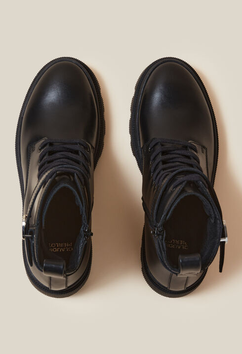 Bottines rangers cuir