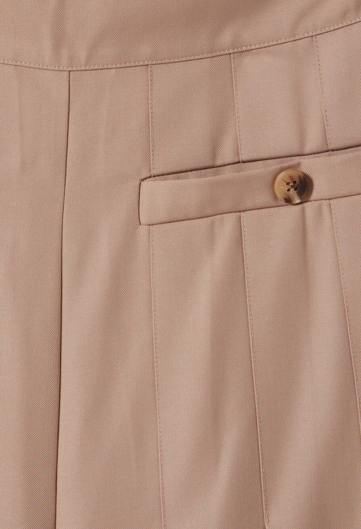 Pantalon plissé taille haute évasé