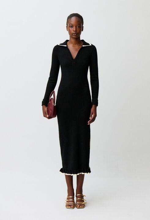 Robe longue maille