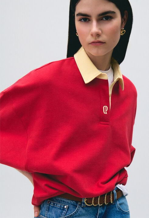 Sweatshirt oversize coton