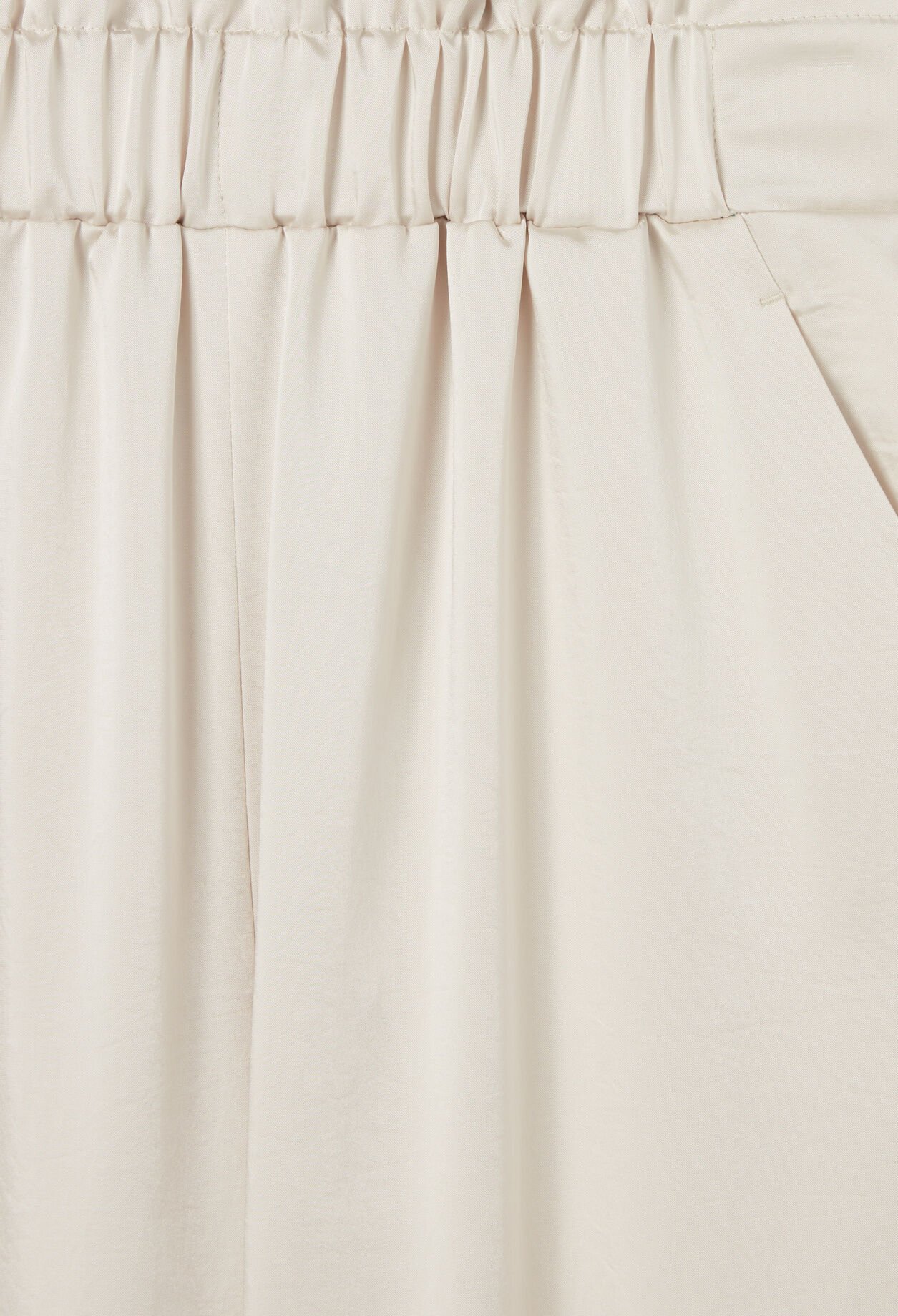Pantalon large taille smockée