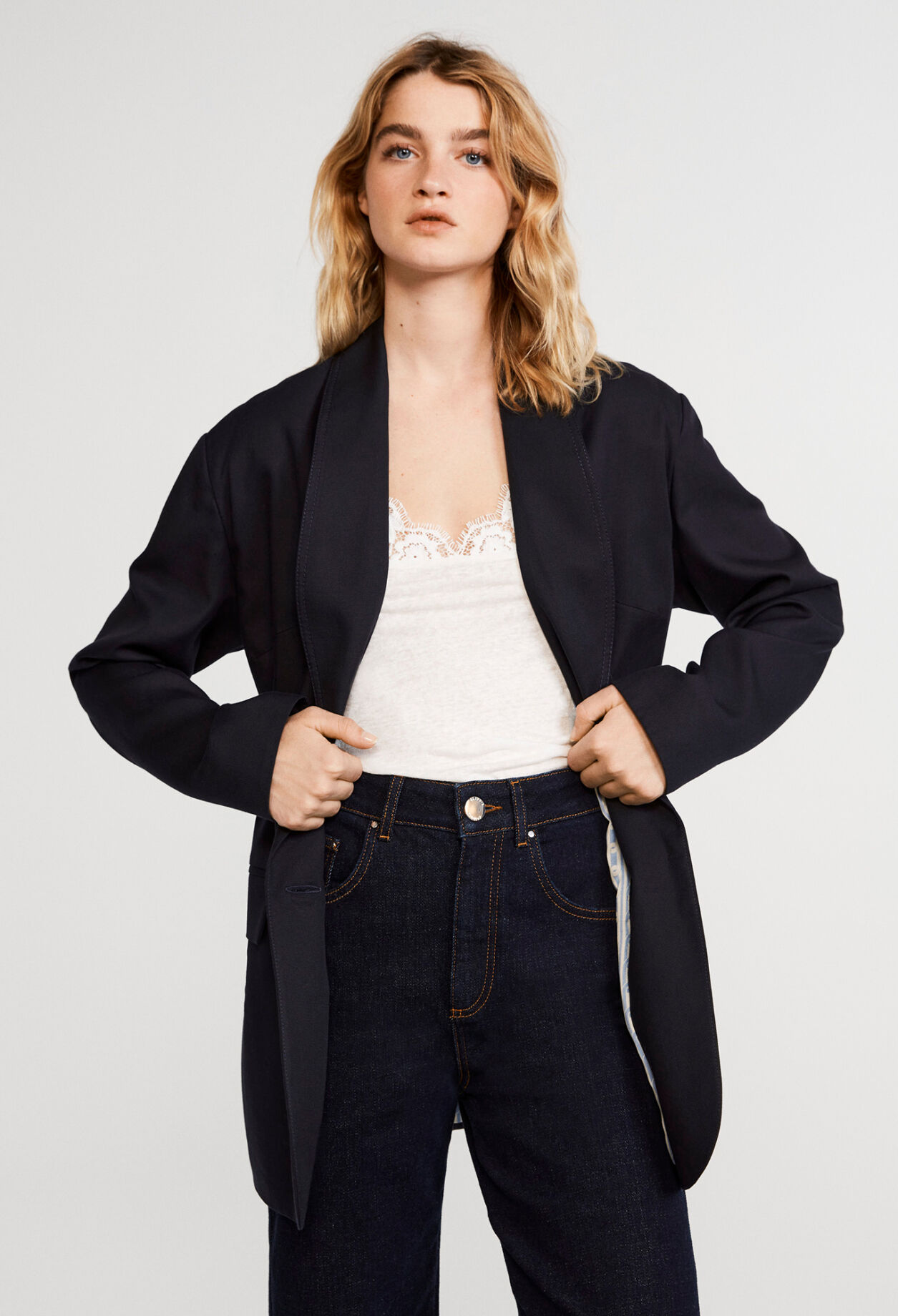 Veste ceinturée