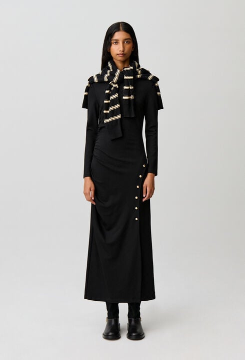 Robe longue pr&egrave;s du corps jersey