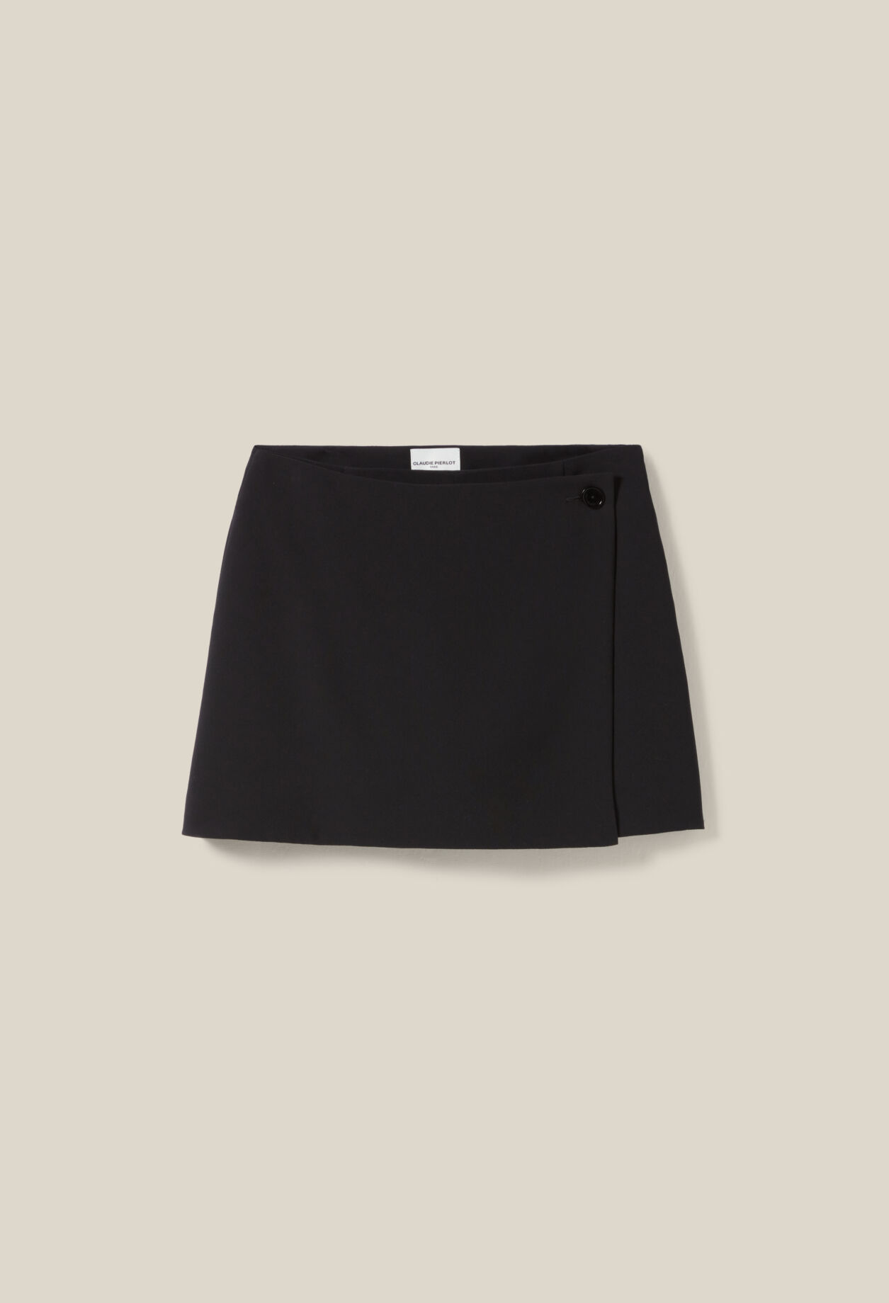 Jupe-short portefeuille boutonnée