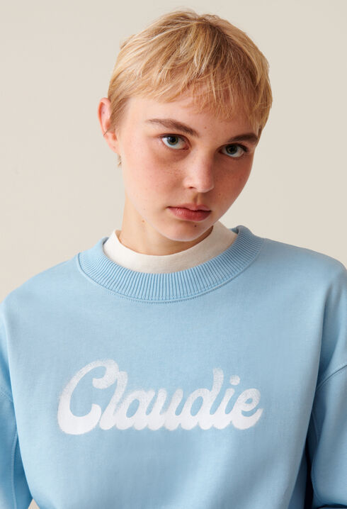 Sweatshirt ample imprimé Claudie