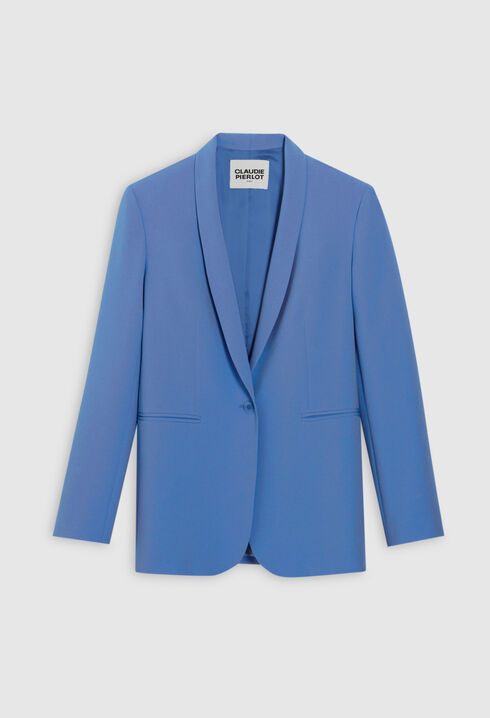 Veste tailleur bleu ciel