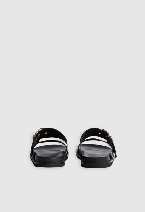 Sandales cuir noir