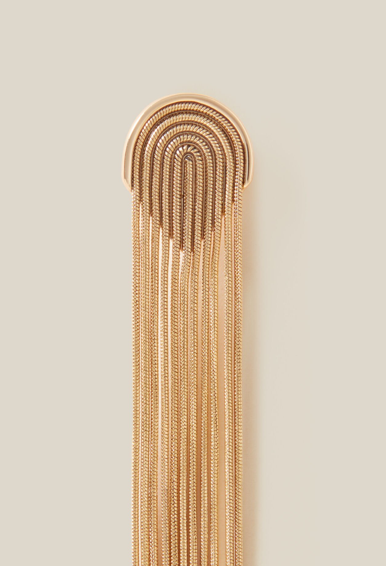 Boucles d'oreilles cascade dorées