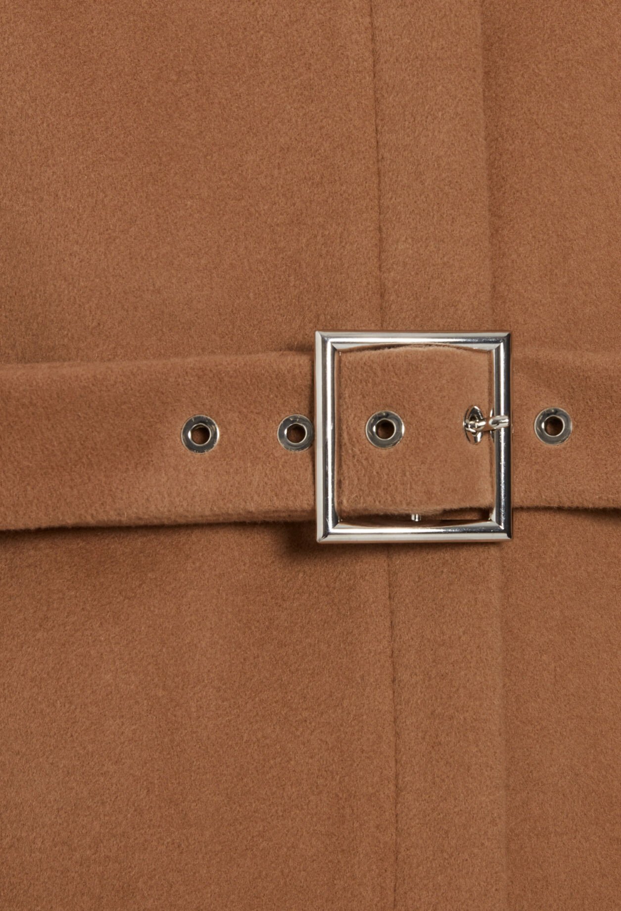 Manteau ceinturé en laine et cachemire