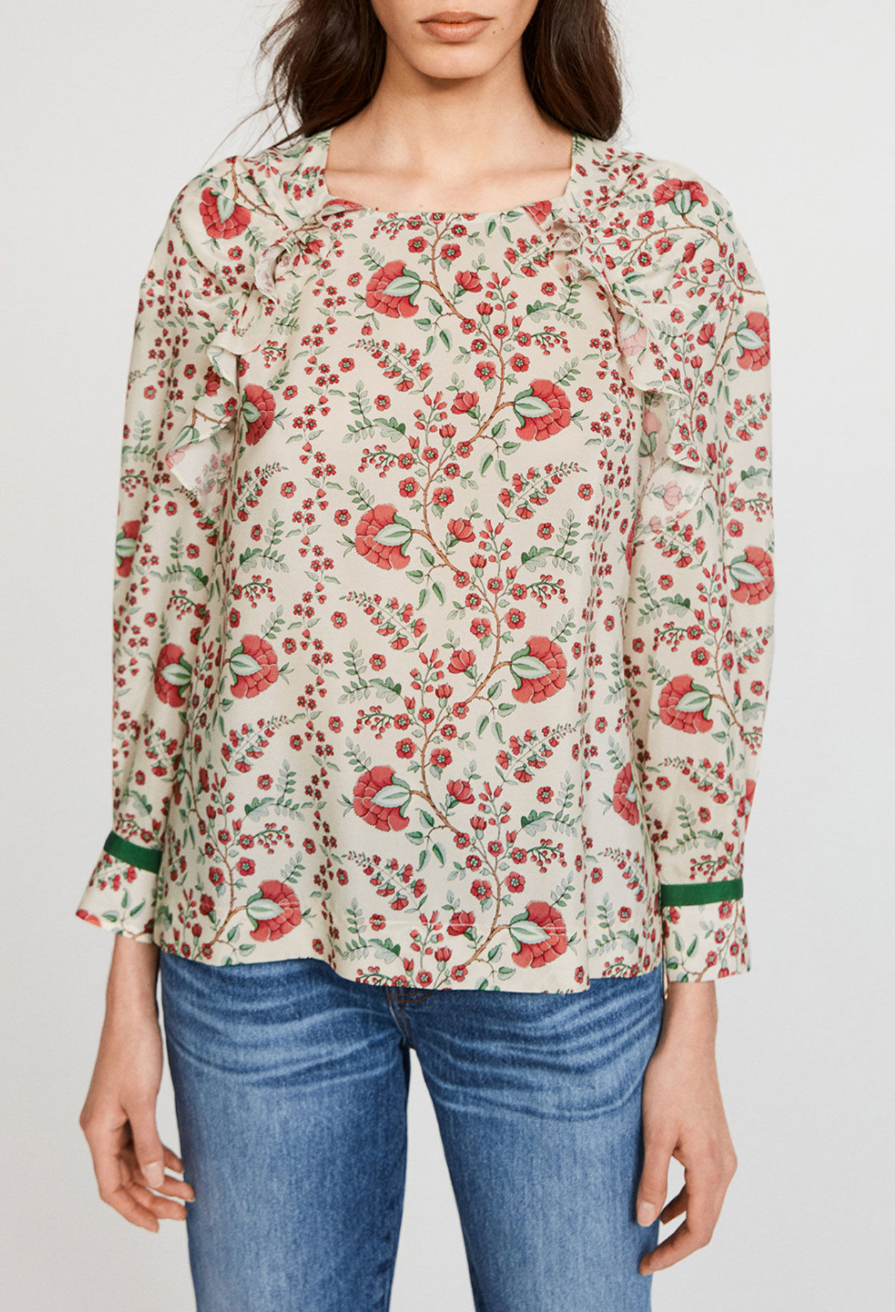 Blouse fleurie