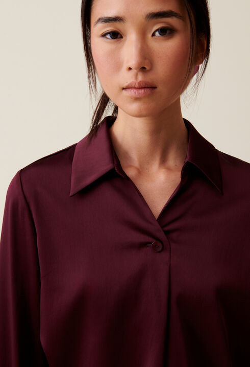 Blouse fluide col ouvert