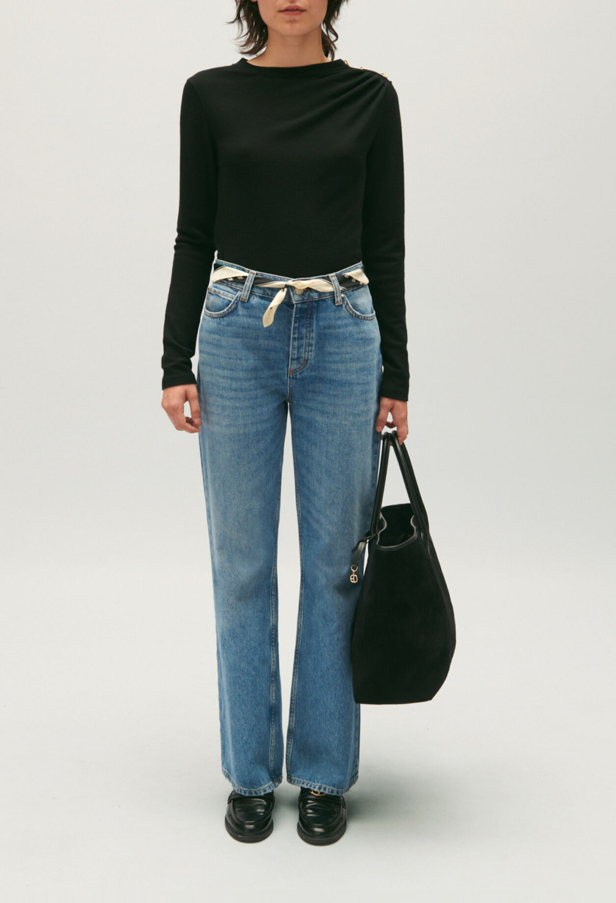T-shirt laine noir