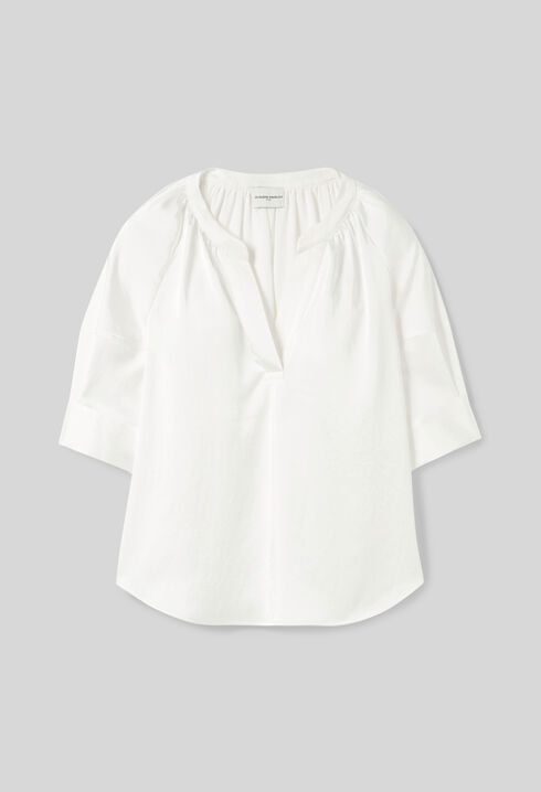Blouse fluide col tunisien