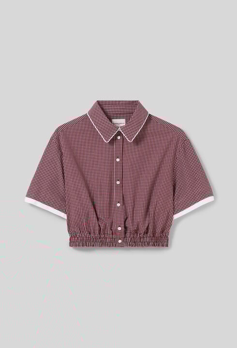 Chemise courte carreaux