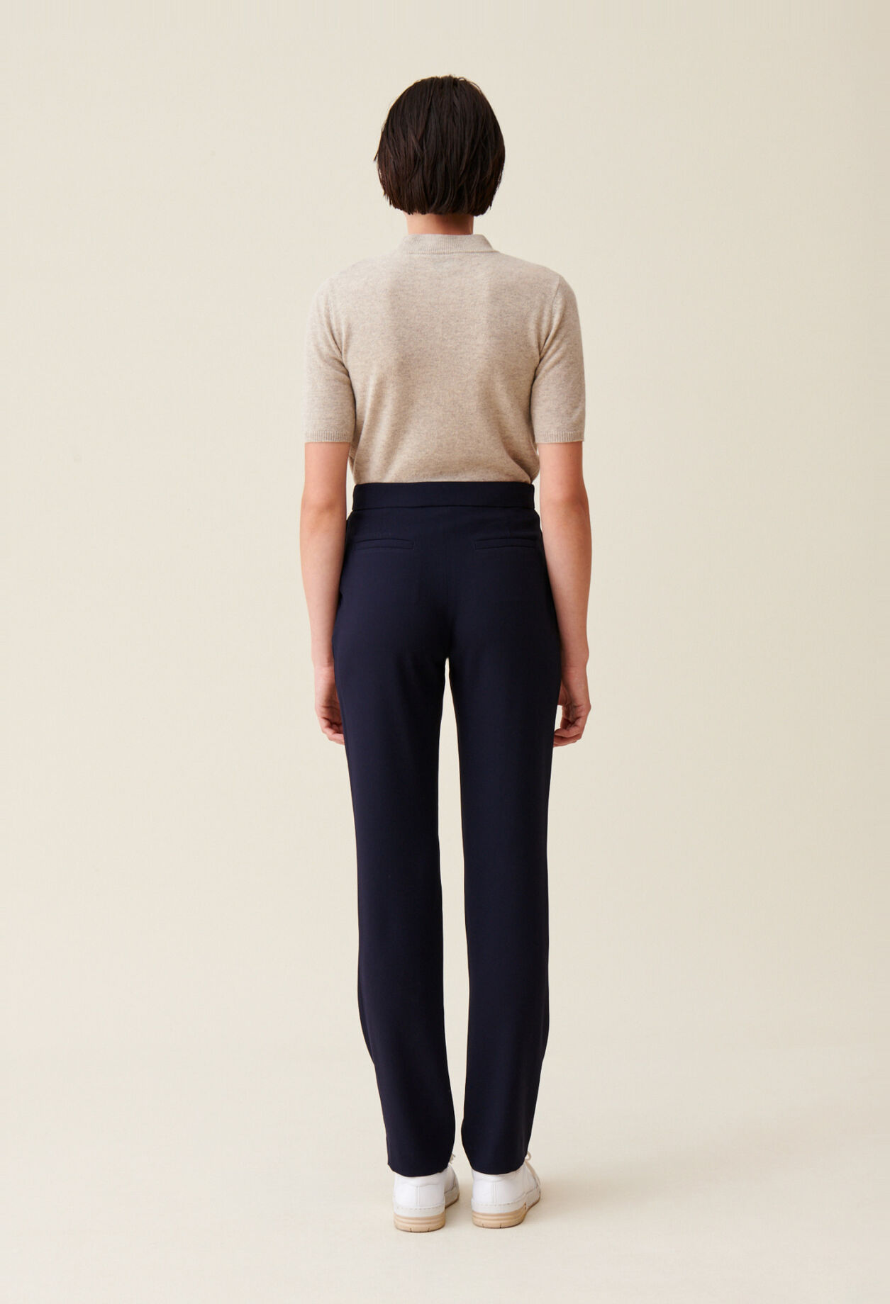 Pantalon tailleur bleu marine 