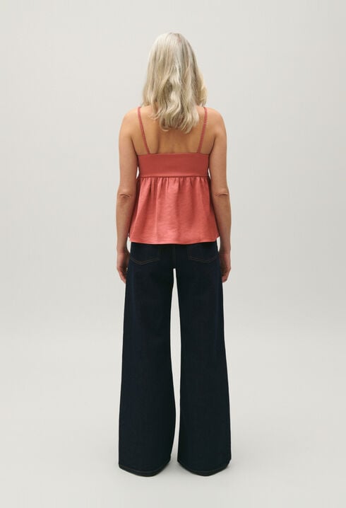 Top bretelles terracotta