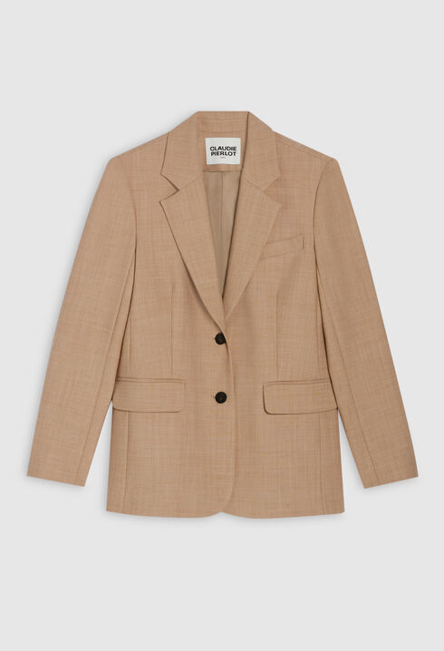 Veste tailleur beige