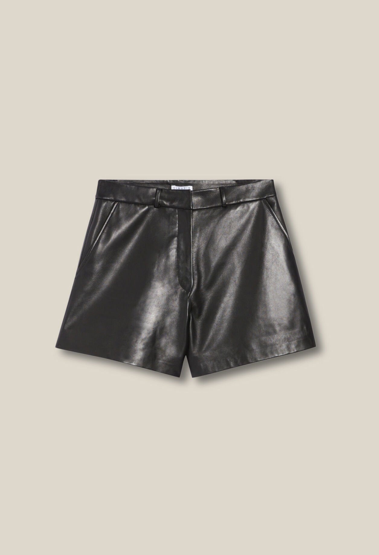 Short cuir noir 