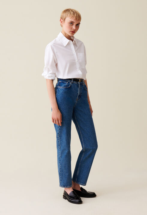 Chemise coton blanc 