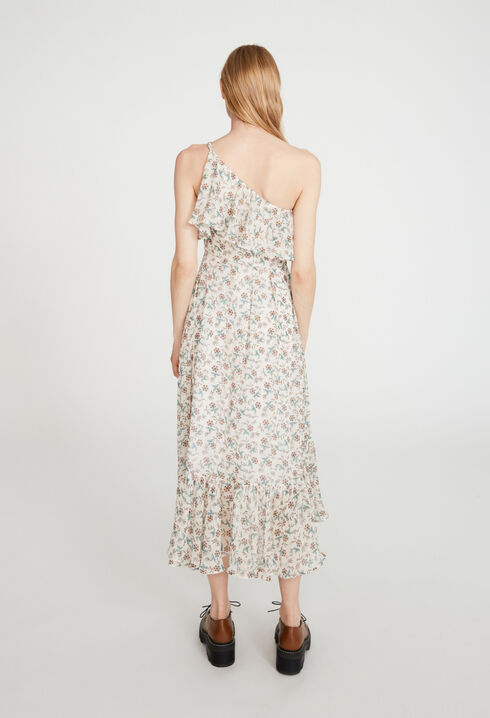 Robe asymétrique à volants