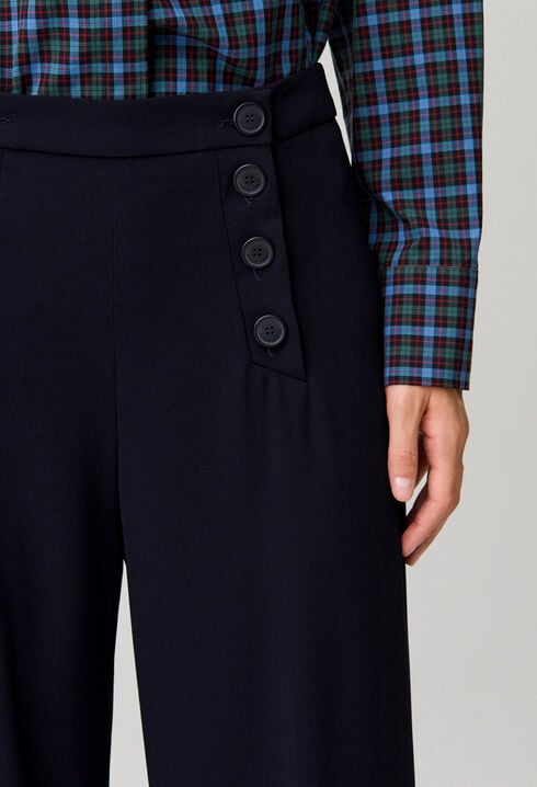 Pantalon &agrave; pont