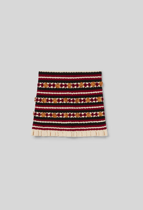 Jupe courte crochet