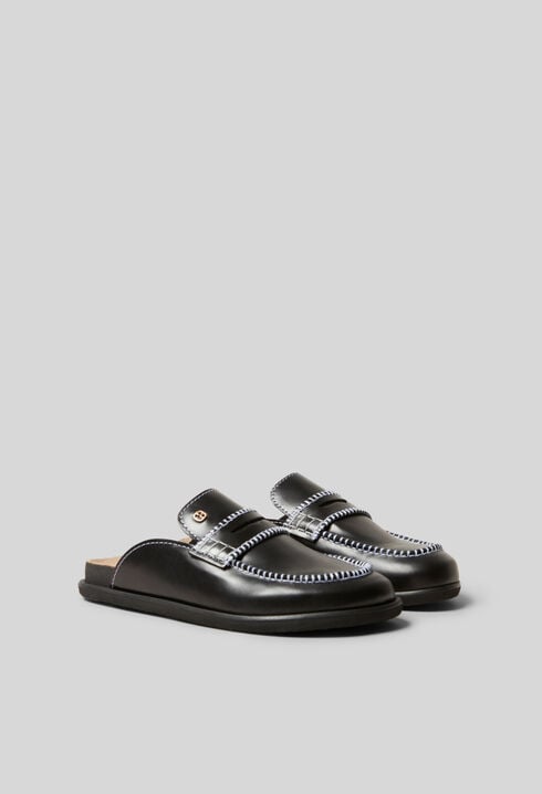 Mules cuir lisse