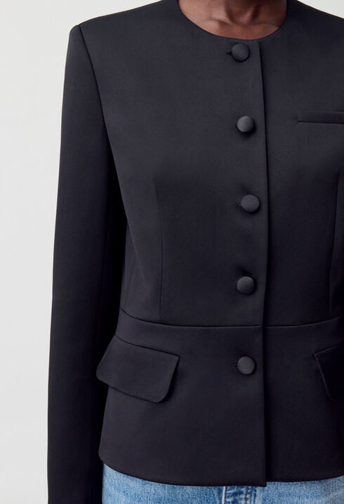 Veste cintrée satinée