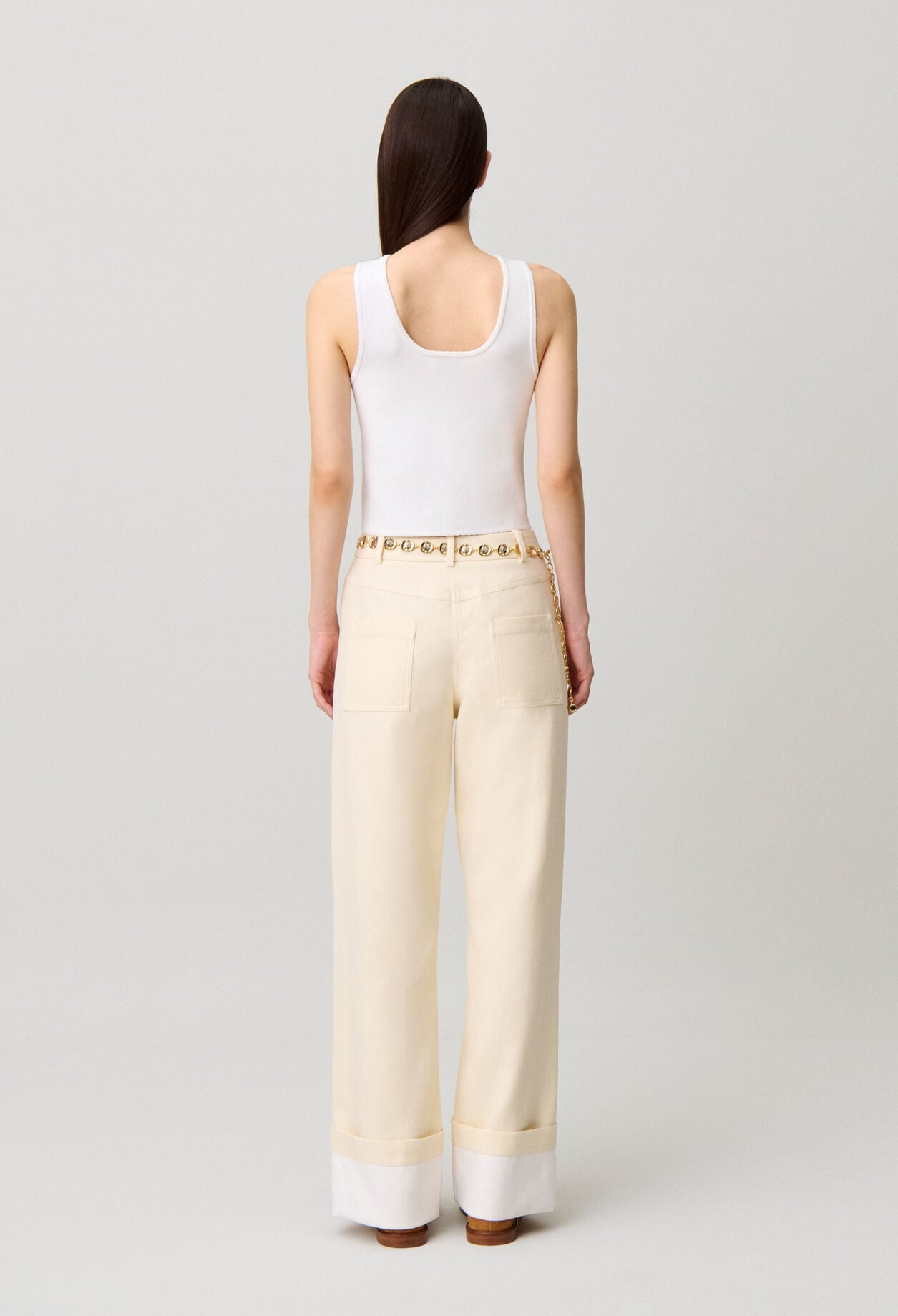 Top maille col rond