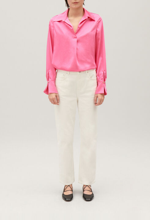 Blouse fluide rose