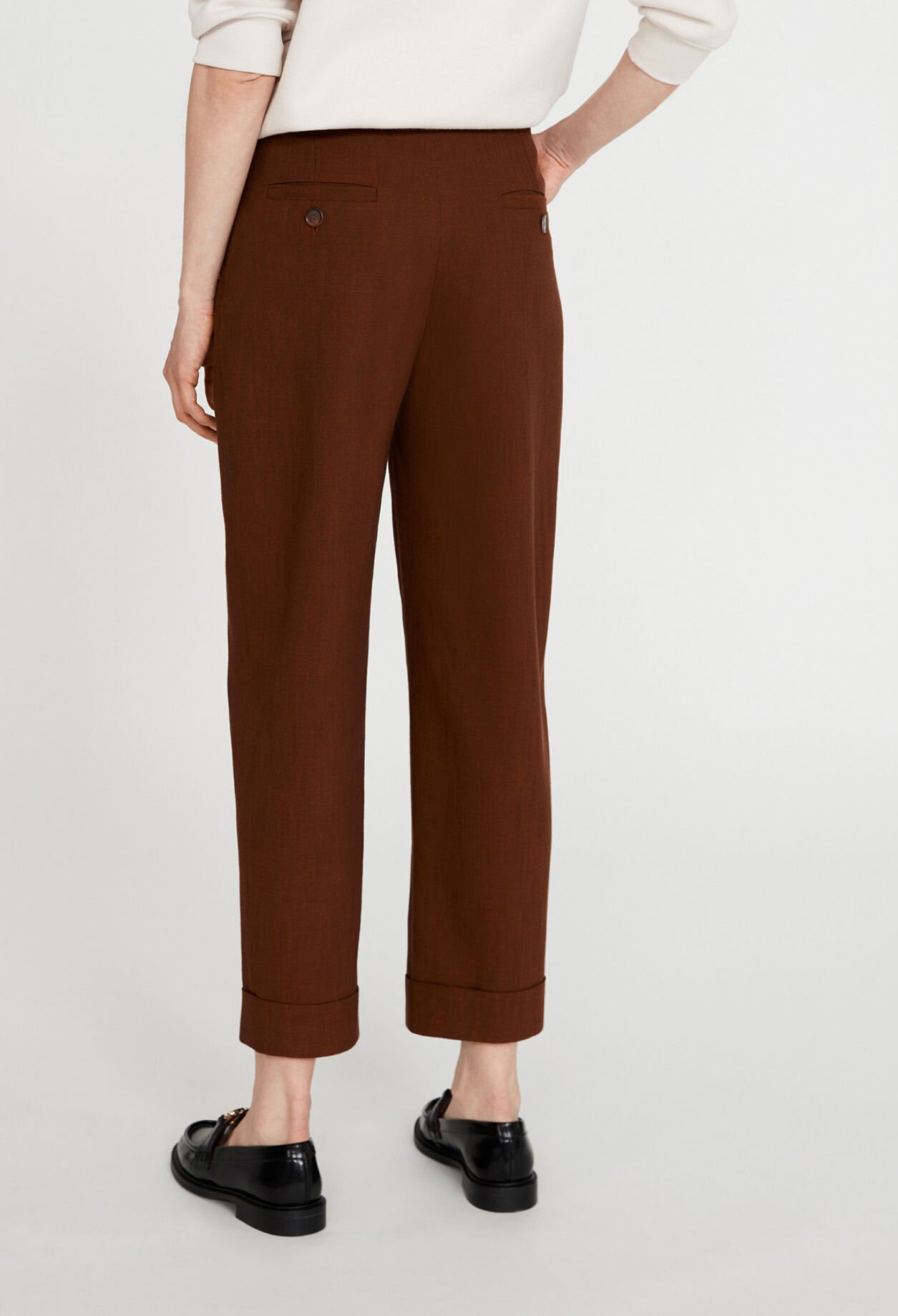 Pantalon marron tailleur