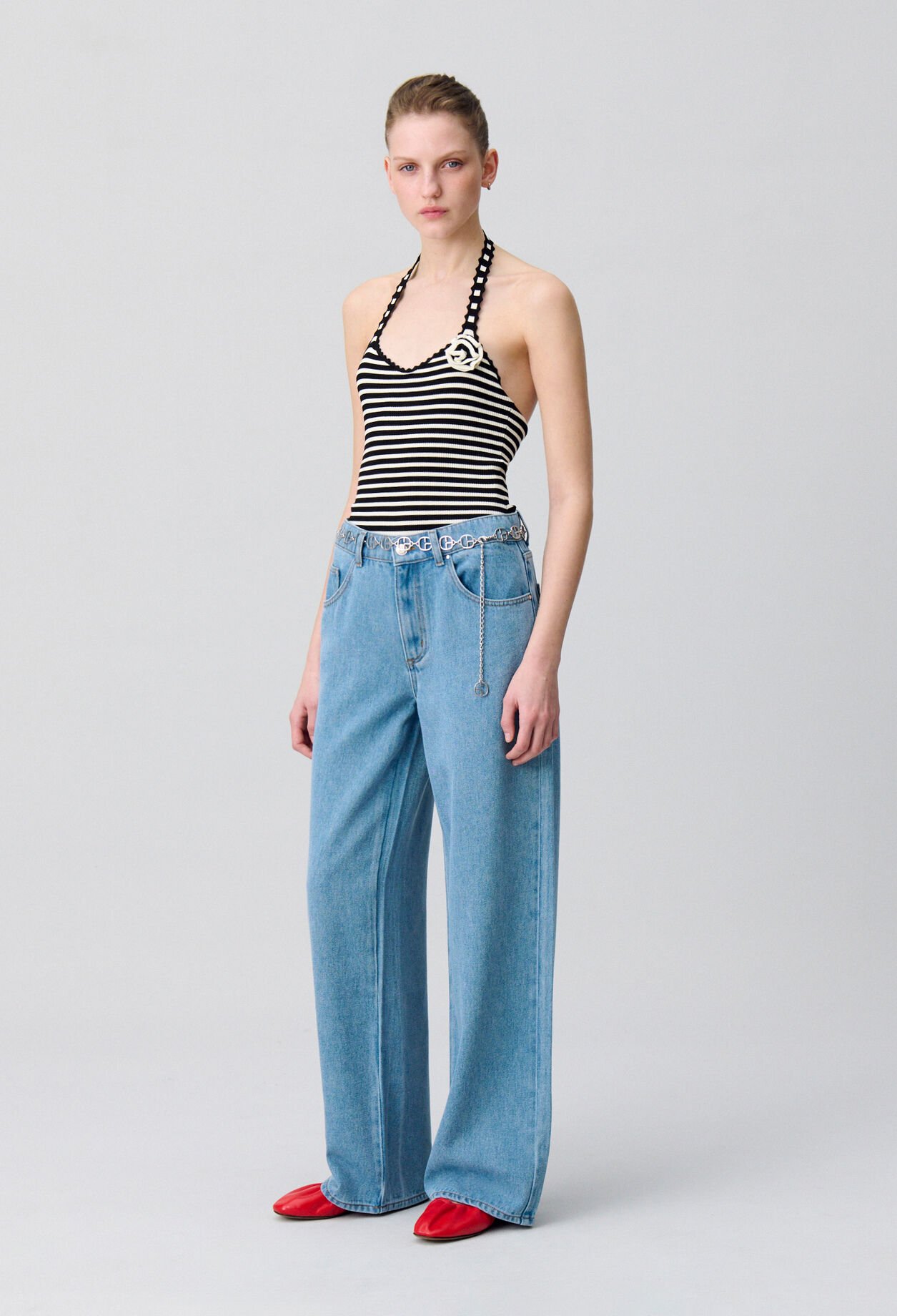 Body rayé maille fine