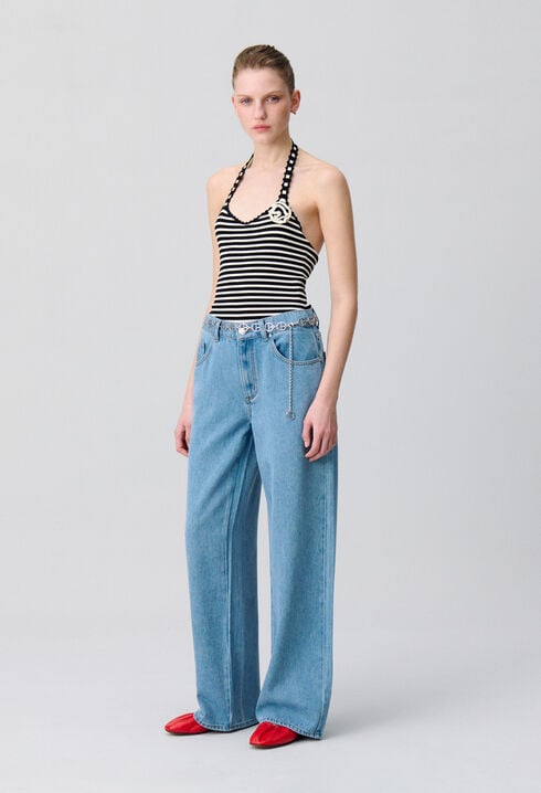 Body rayé maille fine