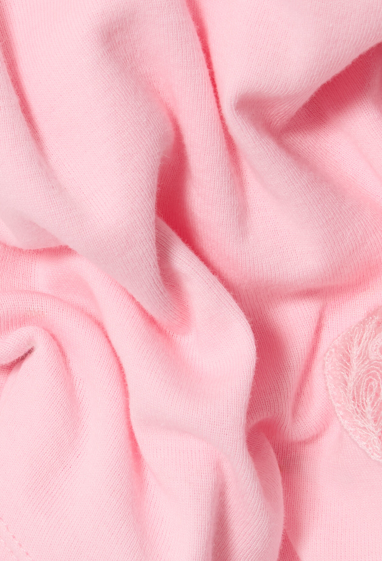 Top rose asym&eacute;trique en coton