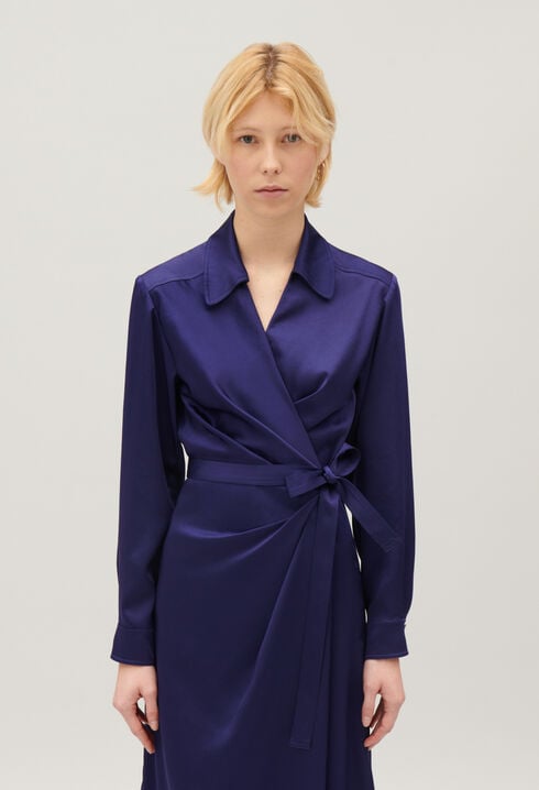 Robe midi portefeuille