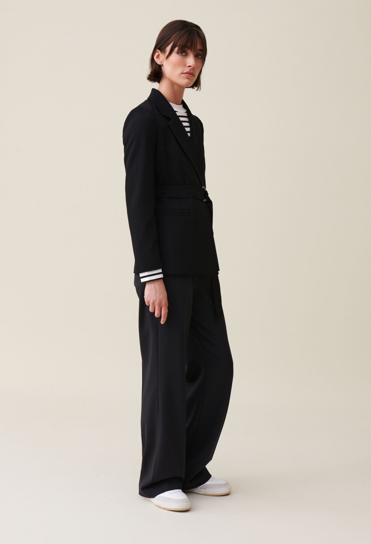 Veste tailleur ceinturee pour femme Claudie Pierlot